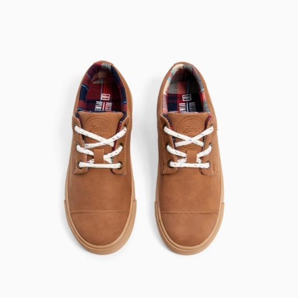 ZARA LACE-UP PLIMSOLLS WITH SOLE DETAIL SZ 2 20.9C - Picture 4 of 6